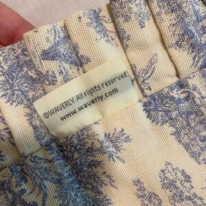 Wavery soft blue and cream bolster pillow covers